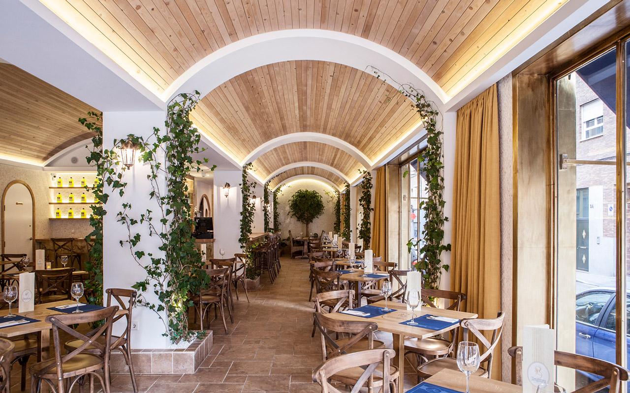 Restaurante L'Amalfitana. Madrid.